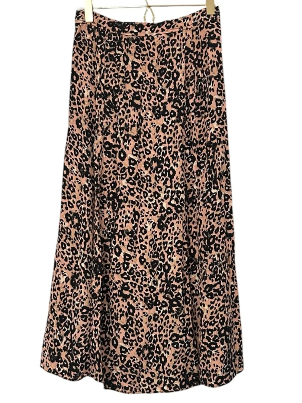 Wilfred Aritzia Amelie Leopard Print A-line Midi Button From Skirt Size 2 - Picture 3 of 11